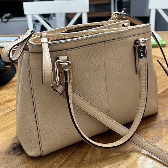 Coach tan/beige Madison Christie Satchel with Crossbody Strap - Picture 7 of 7